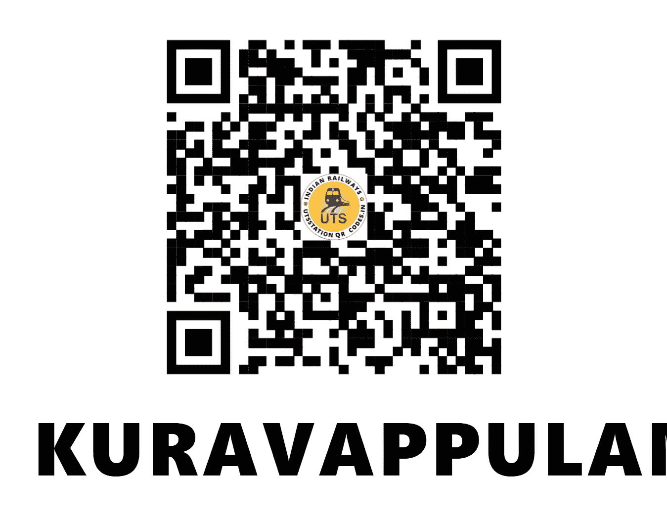 UTS QR Code for KURAVAPPULAM - KVV - SR (TAMIL NADU)